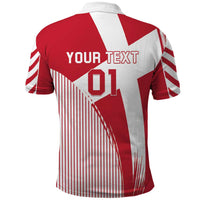Custom Danmark 2024 Football Polo Shirt We are Red We are White We are Danish Dynamite - Wonder Print Shop