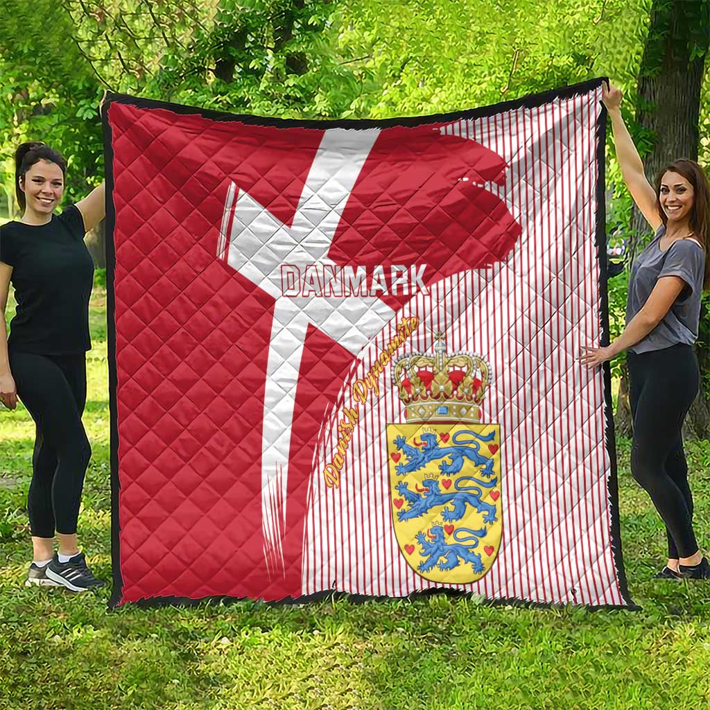 Danmark 2024 Football Quilt We are Red We are White We are Danish Dynamite - Wonder Print Shop