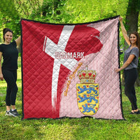 Danmark 2024 Football Quilt We are Red We are White We are Danish Dynamite - Wonder Print Shop