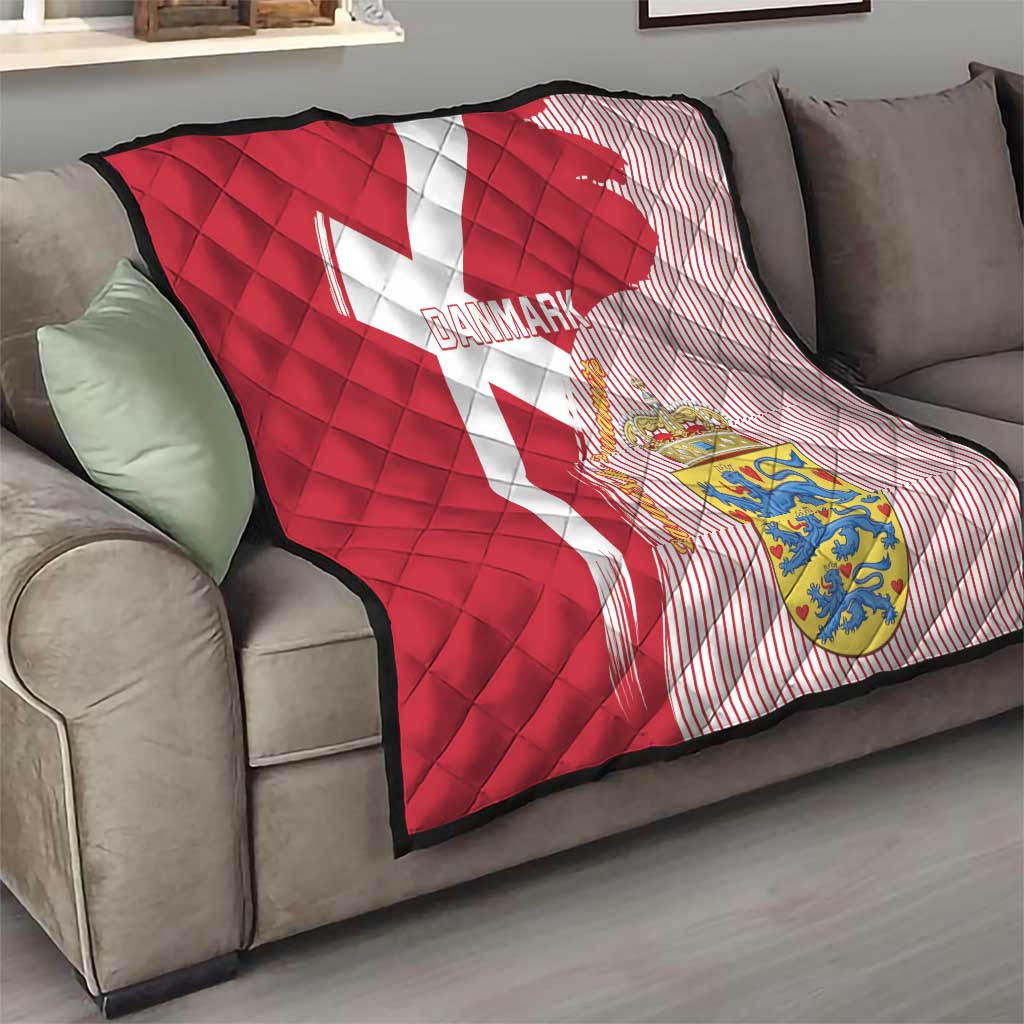 Danmark 2024 Football Quilt We are Red We are White We are Danish Dynamite - Wonder Print Shop