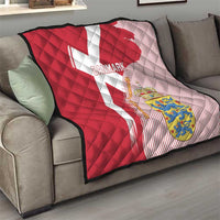 Danmark 2024 Football Quilt We are Red We are White We are Danish Dynamite - Wonder Print Shop