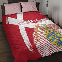 Danmark 2024 Football Quilt Bed Set We are Red We are White We are Danish Dynamite - Wonder Print Shop