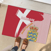 Danmark 2024 Football Rubber Doormat We are Red We are White We are Danish Dynamite - Wonder Print Shop