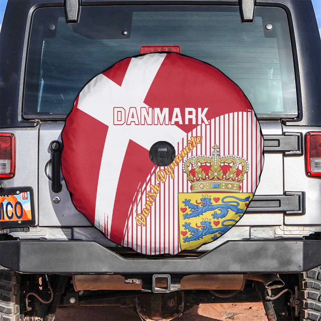 Danmark 2024 Football Spare Tire Cover We are Red We are White We are Danish Dynamite - Wonder Print Shop