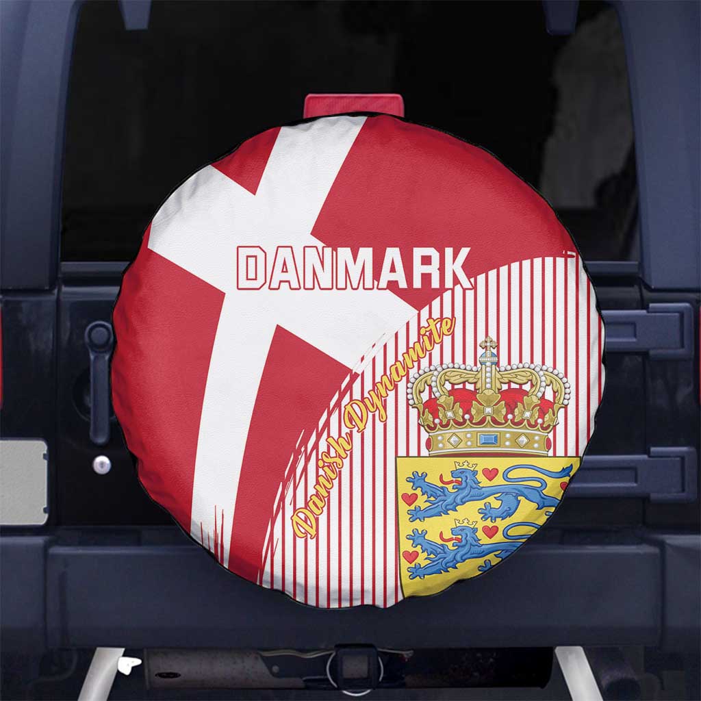 Danmark 2024 Football Spare Tire Cover We are Red We are White We are Danish Dynamite - Wonder Print Shop