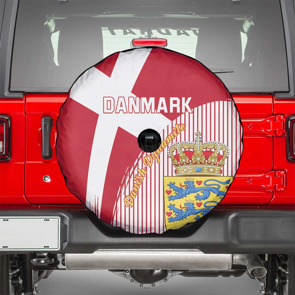 Danmark 2024 Football Spare Tire Cover We are Red We are White We are Danish Dynamite - Wonder Print Shop