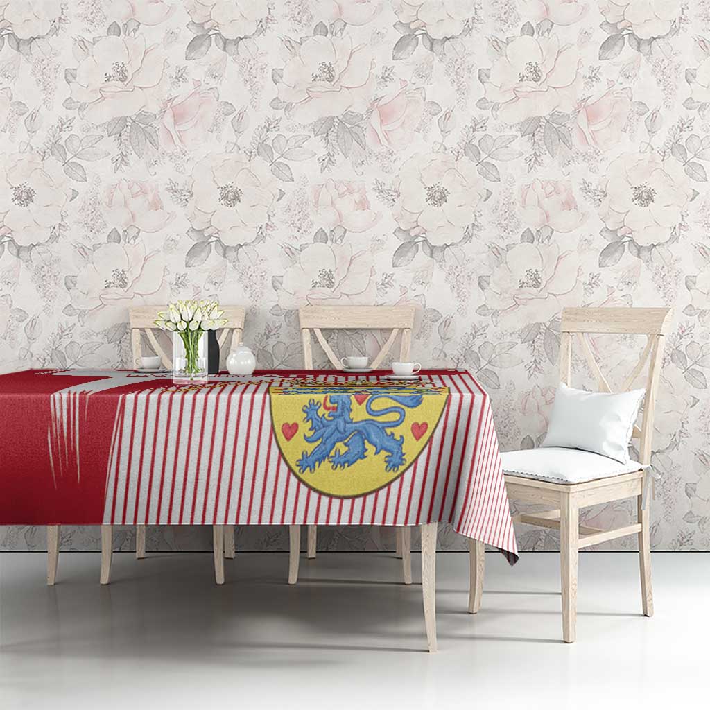 Danmark 2024 Football Tablecloth We are Red We are White We are Danish Dynamite - Wonder Print Shop