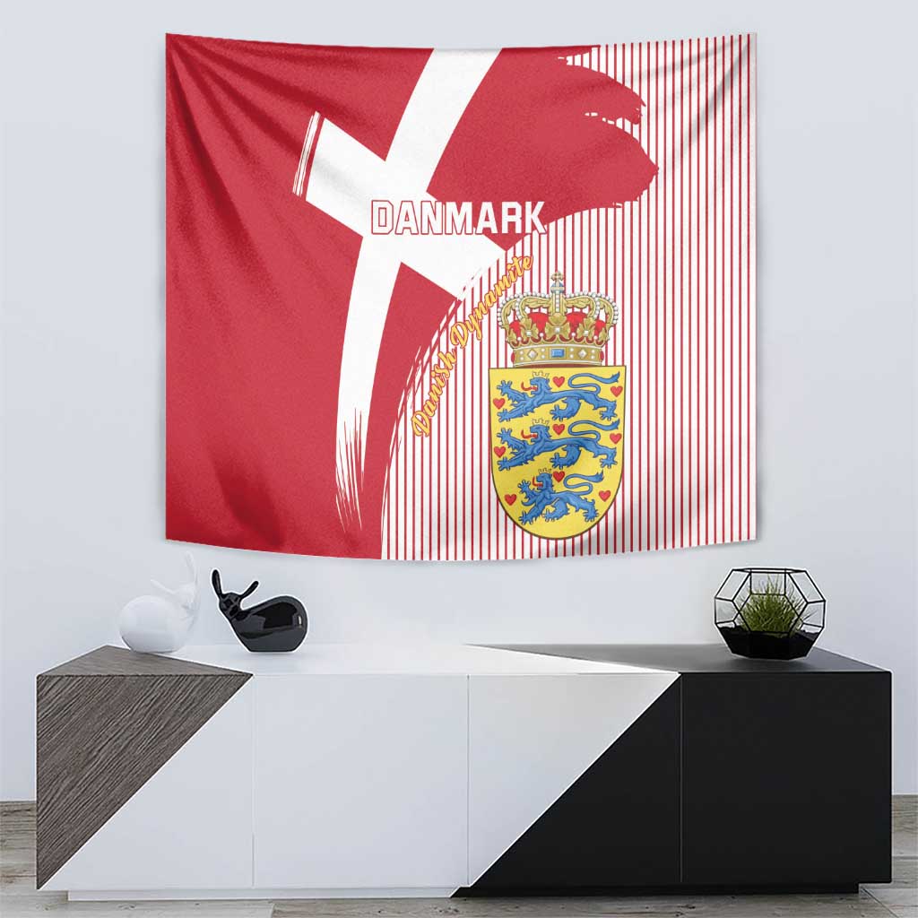 Danmark 2024 Football Tapestry We are Red We are White We are Danish Dynamite - Wonder Print Shop