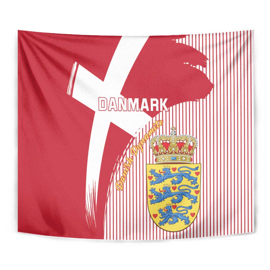 Danmark 2024 Football Tapestry We are Red We are White We are Danish Dynamite - Wonder Print Shop