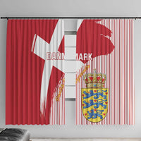 Danmark 2024 Football Window Curtain We are Red We are White We are Danish Dynamite - Wonder Print Shop