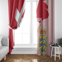 Danmark 2024 Football Window Curtain We are Red We are White We are Danish Dynamite - Wonder Print Shop