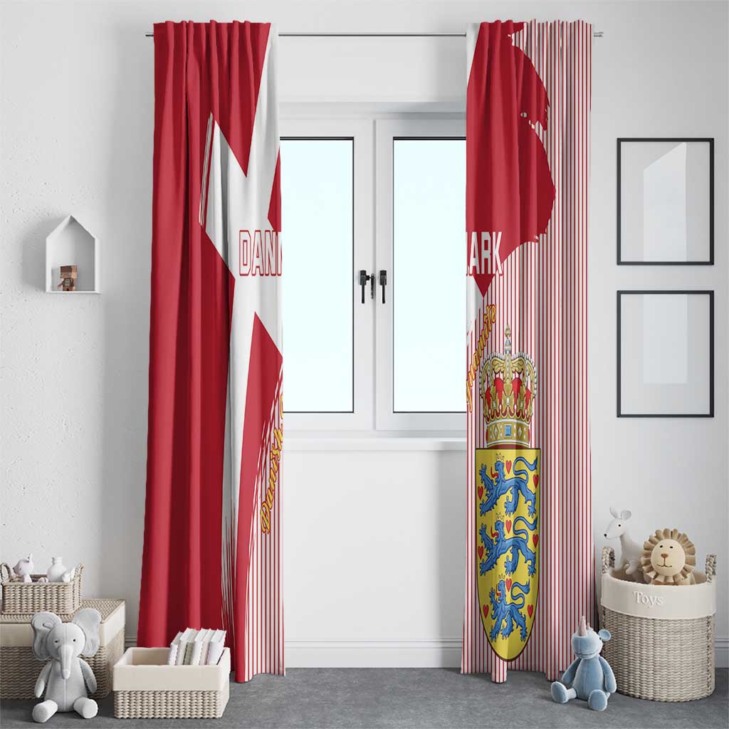 Danmark 2024 Football Window Curtain We are Red We are White We are Danish Dynamite - Wonder Print Shop