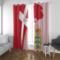 Danmark 2024 Football Window Curtain We are Red We are White We are Danish Dynamite - Wonder Print Shop