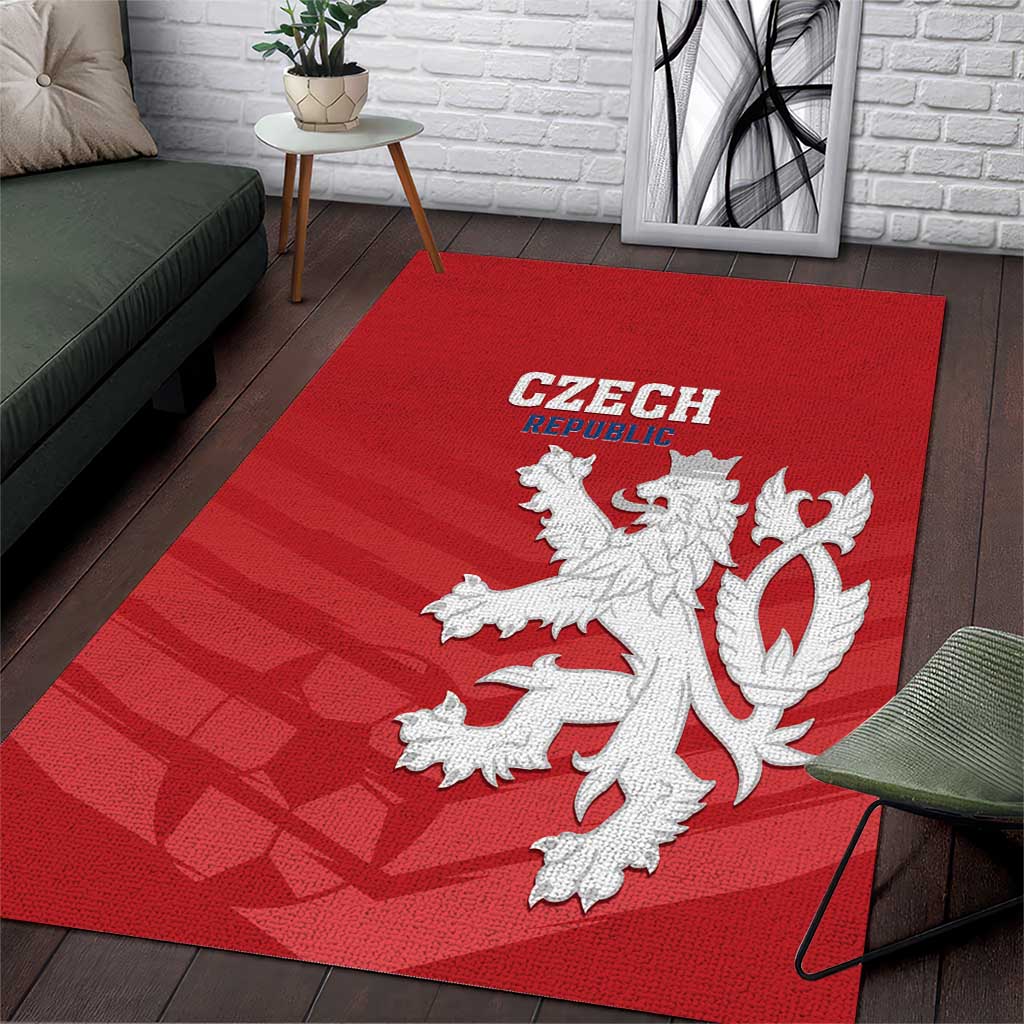 Czech Republic 2024 Football Area Rug Jeden Tym Jeden Cil Czechia - Wonder Print Shop