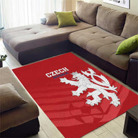 Czech Republic 2024 Football Area Rug Jeden Tym Jeden Cil Czechia - Wonder Print Shop