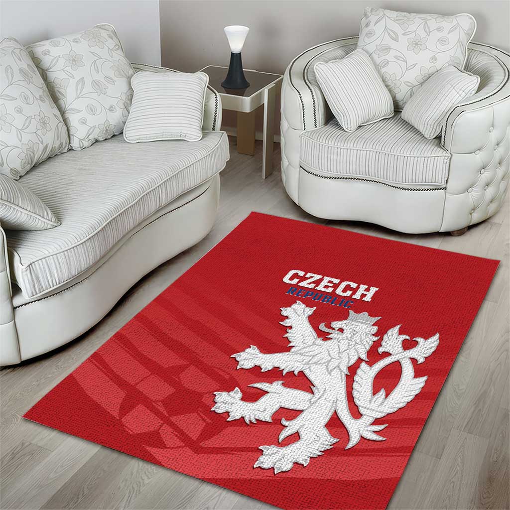 Czech Republic 2024 Football Area Rug Jeden Tym Jeden Cil Czechia - Wonder Print Shop
