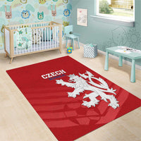 Czech Republic 2024 Football Area Rug Jeden Tym Jeden Cil Czechia - Wonder Print Shop
