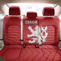 Czech Republic 2024 Football Back Car Seat Cover Jeden Tym Jeden Cil Czechia - Wonder Print Shop
