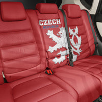 Czech Republic 2024 Football Back Car Seat Cover Jeden Tym Jeden Cil Czechia - Wonder Print Shop