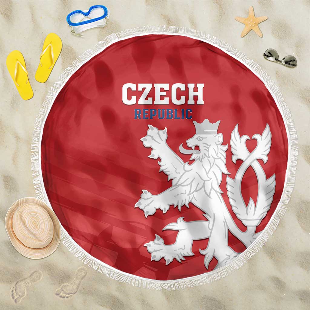 Czech Republic 2024 Football Beach Blanket Jeden Tym Jeden Cil Czechia - Wonder Print Shop