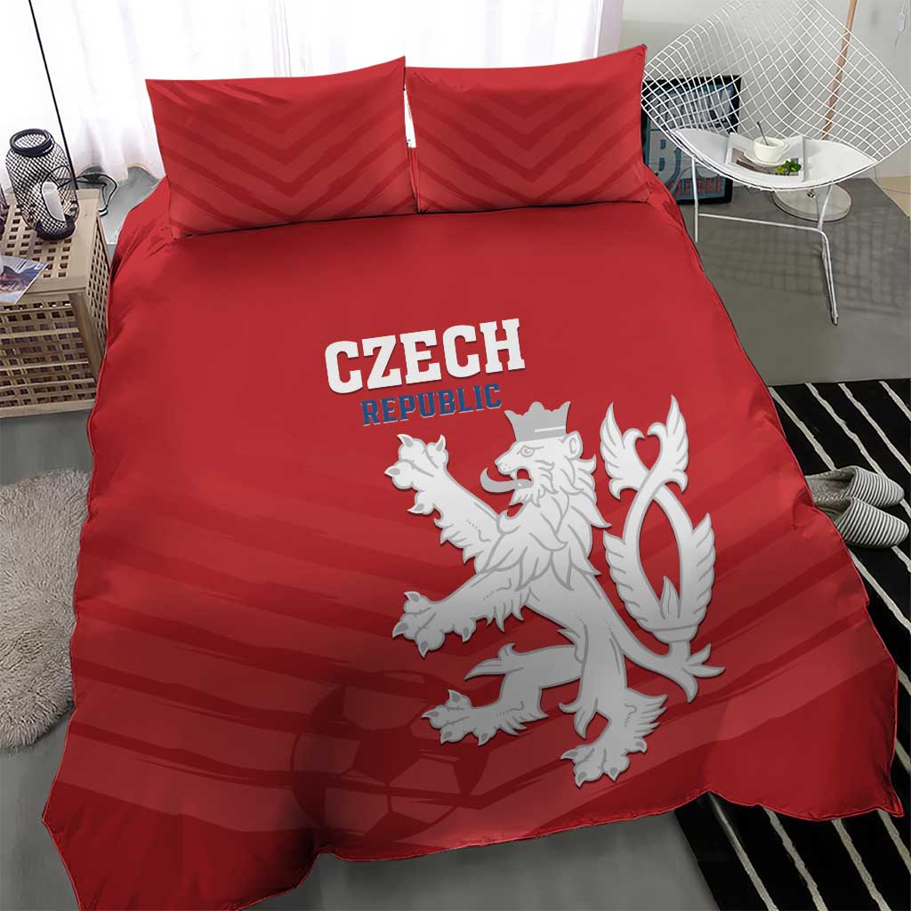 Czech Republic 2024 Football Bedding Set Jeden Tym Jeden Cil Czechia - Wonder Print Shop