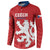 Custom Czech Republic 2024 Football Button Sweatshirt Jeden Tym Jeden Cil Czechia - Wonder Print Shop