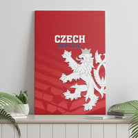 Czech Republic 2024 Football Canvas Wall Art Jeden Tym Jeden Cil Czechia - Wonder Print Shop