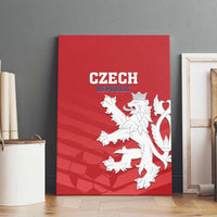 Czech Republic 2024 Football Canvas Wall Art Jeden Tym Jeden Cil Czechia - Wonder Print Shop