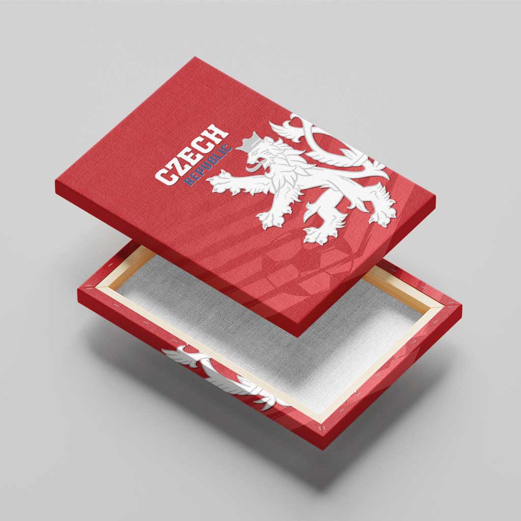 Czech Republic 2024 Football Canvas Wall Art Jeden Tym Jeden Cil Czechia - Wonder Print Shop