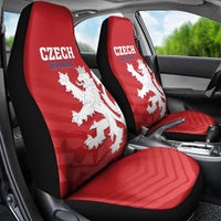 Czech Republic 2024 Football Car Seat Cover Jeden Tym Jeden Cil Czechia - Wonder Print Shop
