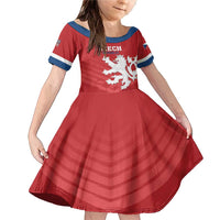 Custom Czech Republic 2024 Football Family Matching Mermaid Dress and Hawaiian Shirt Jeden Tym Jeden Cil Czechia - Wonder Print Shop
