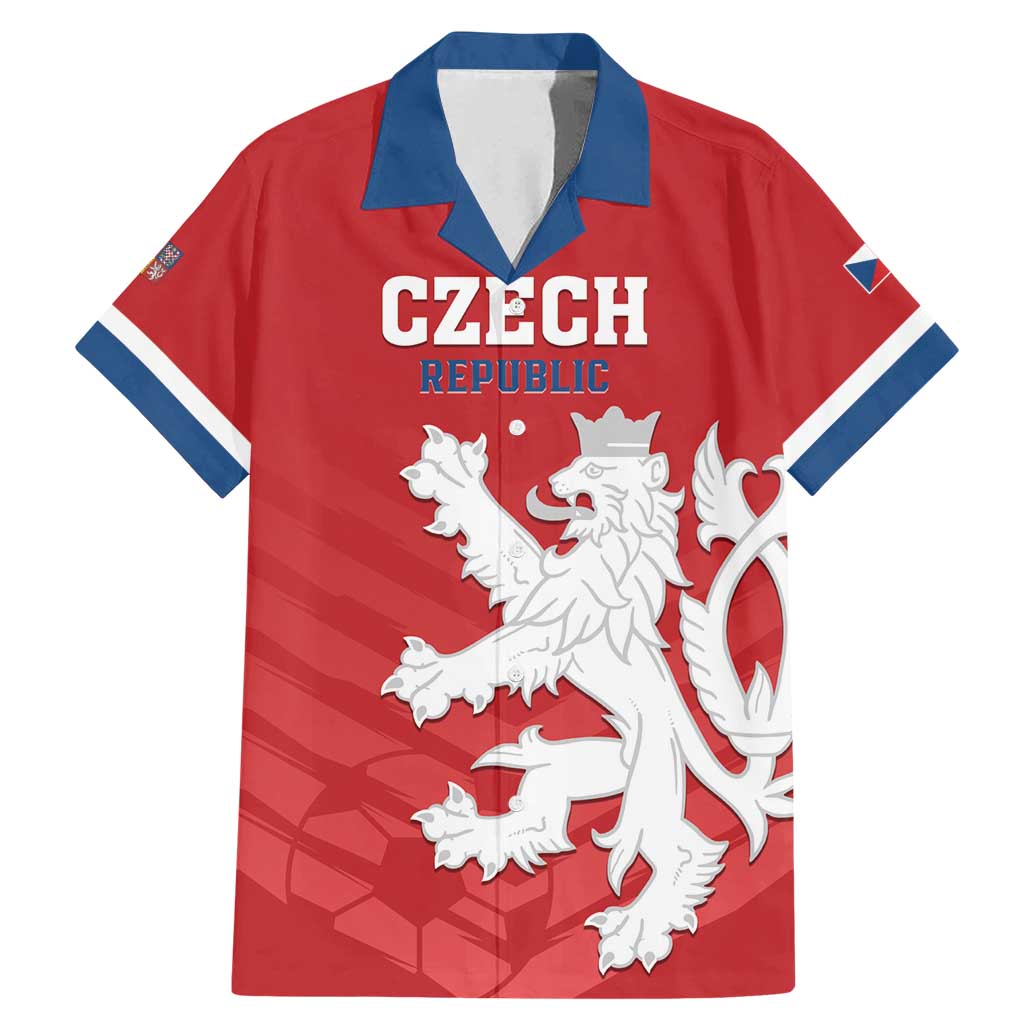 Custom Czech Republic 2024 Football Family Matching Mermaid Dress and Hawaiian Shirt Jeden Tym Jeden Cil Czechia - Wonder Print Shop