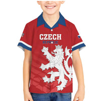 Custom Czech Republic 2024 Football Family Matching Mermaid Dress and Hawaiian Shirt Jeden Tym Jeden Cil Czechia - Wonder Print Shop