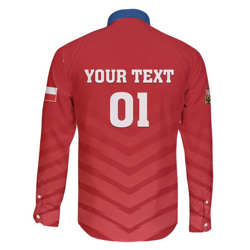 Custom Czech Republic 2024 Football Family Matching Short Sleeve Bodycon Dress and Hawaiian Shirt Jeden Tym Jeden Cil Czechia - Wonder Print Shop