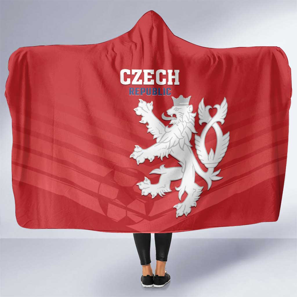 Czech Republic 2024 Football Hooded Blanket Jeden Tym Jeden Cil Czechia
