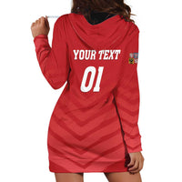 Custom Czech Republic 2024 Football Hoodie Dress Jeden Tym Jeden Cil Czechia - Wonder Print Shop