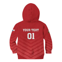 Custom Czech Republic 2024 Football Kid Hoodie Jeden Tym Jeden Cil Czechia - Wonder Print Shop