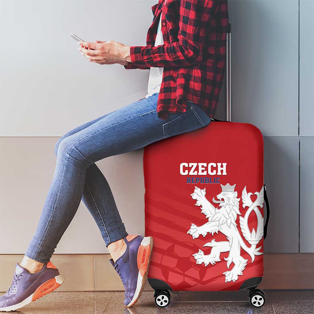 Czech Republic 2024 Football Luggage Cover Jeden Tym Jeden Cil Czechia - Wonder Print Shop