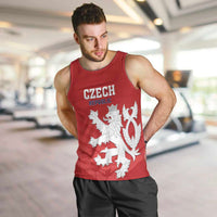Custom Czech Republic 2024 Football Men Tank Top Jeden Tym Jeden Cil Czechia - Wonder Print Shop