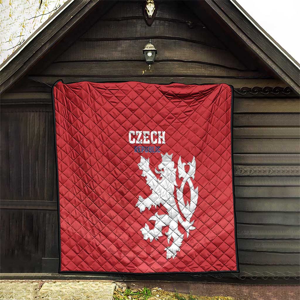 Czech Republic 2024 Football Quilt Jeden Tym Jeden Cil Czechia - Wonder Print Shop