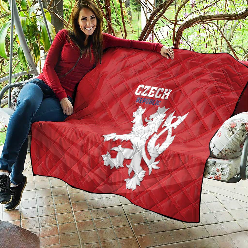 Czech Republic 2024 Football Quilt Jeden Tym Jeden Cil Czechia - Wonder Print Shop