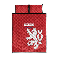 Czech Republic 2024 Football Quilt Bed Set Jeden Tym Jeden Cil Czechia - Wonder Print Shop