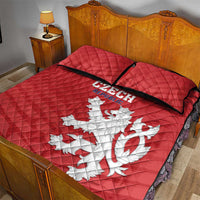 Czech Republic 2024 Football Quilt Bed Set Jeden Tym Jeden Cil Czechia - Wonder Print Shop