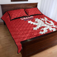 Czech Republic 2024 Football Quilt Bed Set Jeden Tym Jeden Cil Czechia - Wonder Print Shop