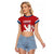 Custom Czech Republic 2024 Football Raglan Cropped T Shirt Jeden Tym Jeden Cil Czechia - Wonder Print Shop