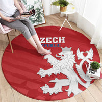 Czech Republic 2024 Football Round Carpet Jeden Tym Jeden Cil Czechia