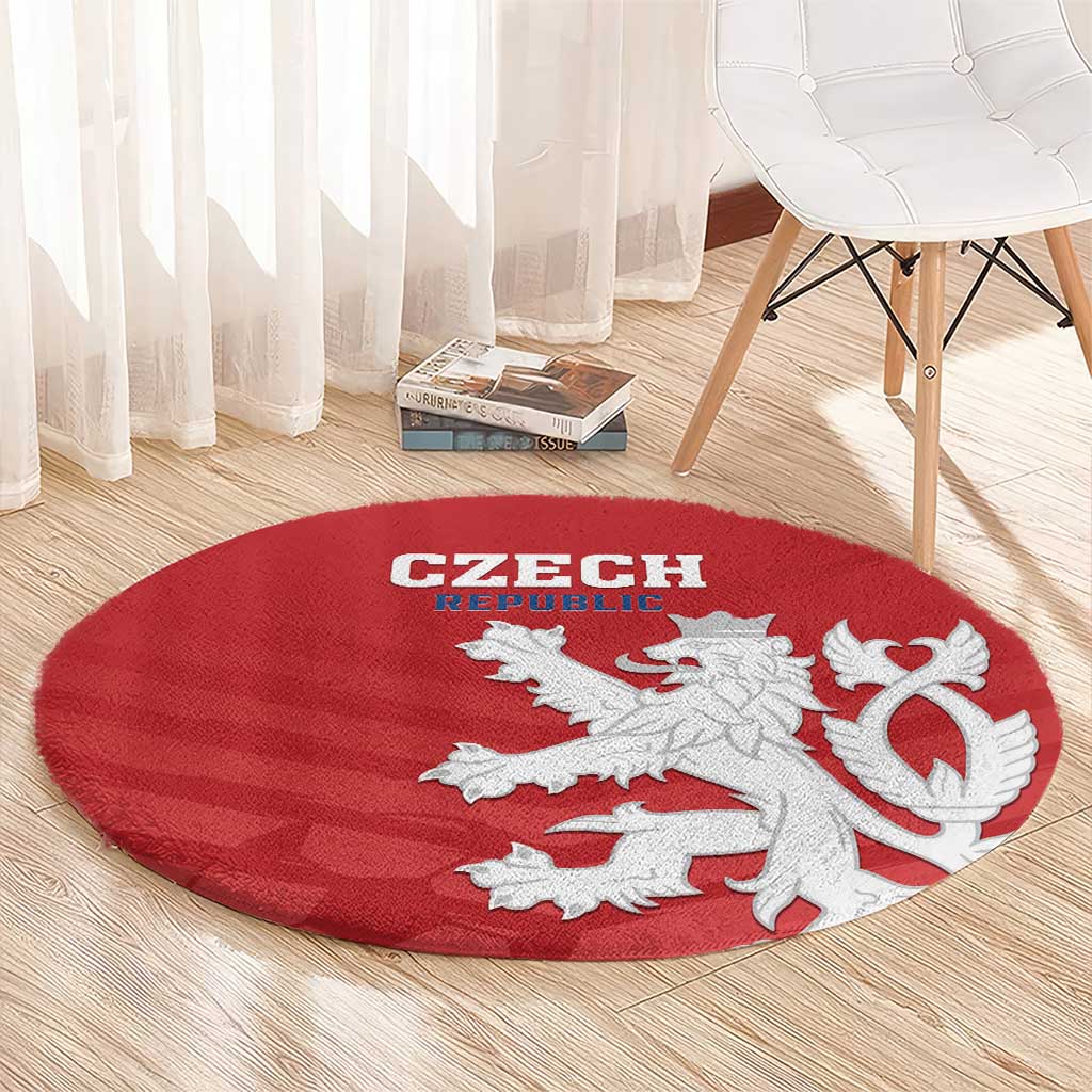 Czech Republic 2024 Football Round Carpet Jeden Tym Jeden Cil Czechia