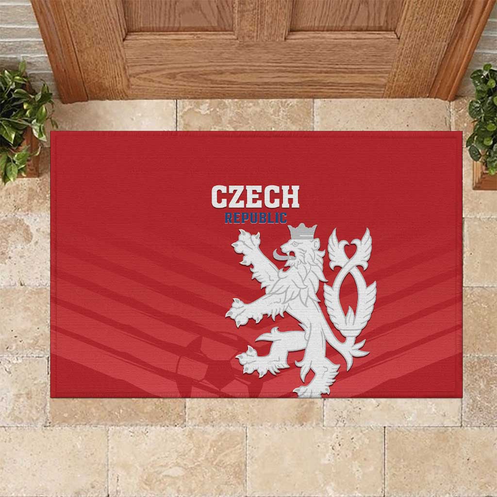 Czech Republic 2024 Football Rubber Doormat Jeden Tym Jeden Cil Czechia - Wonder Print Shop