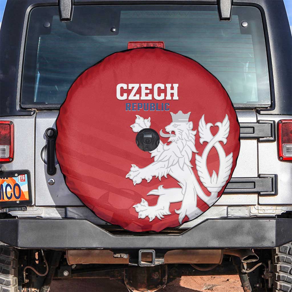Czech Republic 2024 Football Spare Tire Cover Jeden Tym Jeden Cil Czechia - Wonder Print Shop