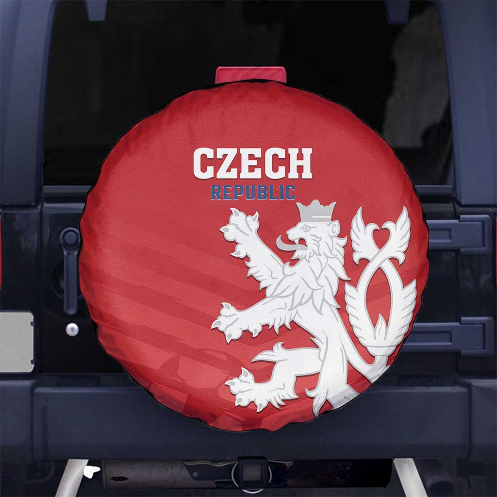 Czech Republic 2024 Football Spare Tire Cover Jeden Tym Jeden Cil Czechia - Wonder Print Shop